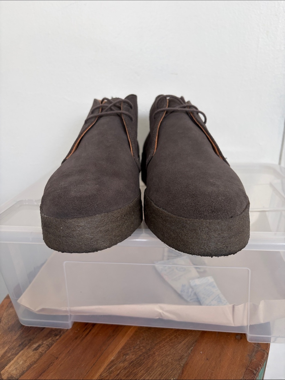 Gray Suede  Sanders Joel Ankle Boots - Picture 3 of 9